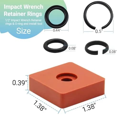 GnDaYoug 1/2" Impact Wrench Retaining Ring Clips 10-Pack | Secure Socket Grip for Milwaukee Wrenches thumbnail 4