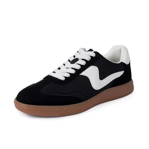 Tigeridea Women's Casual Tennis Shoes Black 23.5cm (US 7.5) | Breathable Mesh & Gum Rubber Sole thumbnail 6