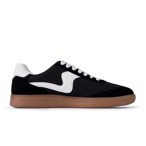 Tigeridea Women's Casual Tennis Shoes Black 23.5cm (US 7.5) | Breathable Mesh & Gum Rubber Sole thumbnail 7
