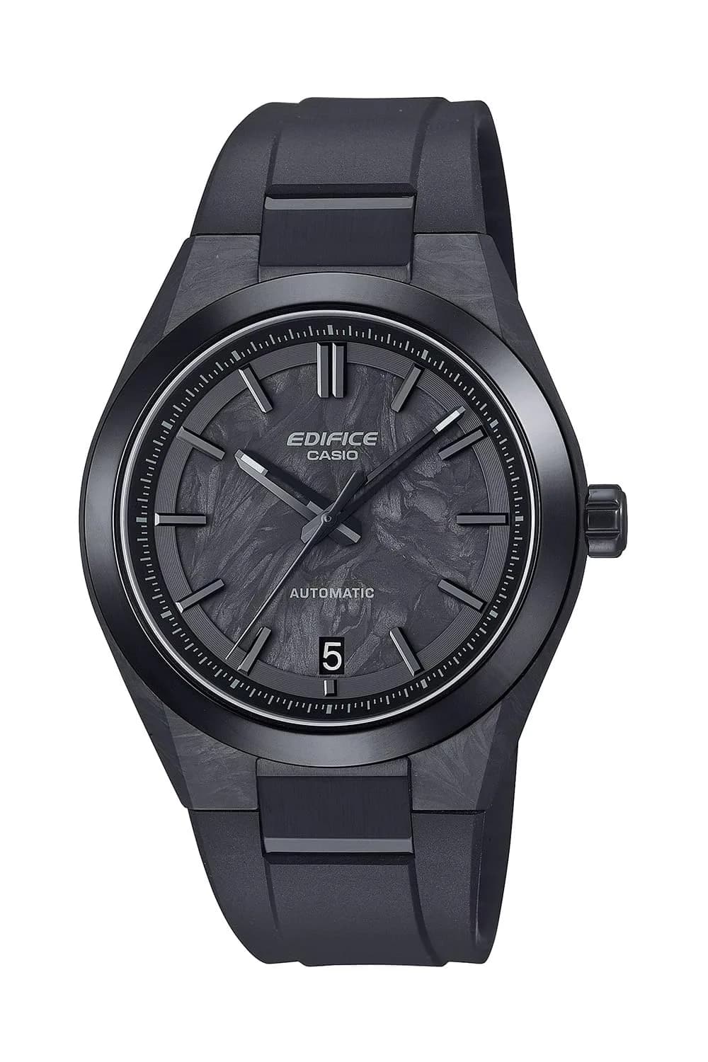 Edifice Black Watch | Forged Carbon, Automatic, Anti-Magnetic, Sapphire Glass (40mm) — Black