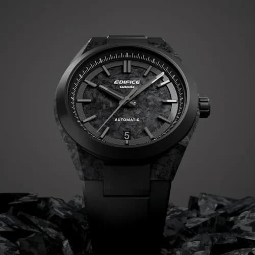 Edifice Black Watch | Forged Carbon, Automatic, Anti-Magnetic, Sapphire Glass (40mm) thumbnail 6