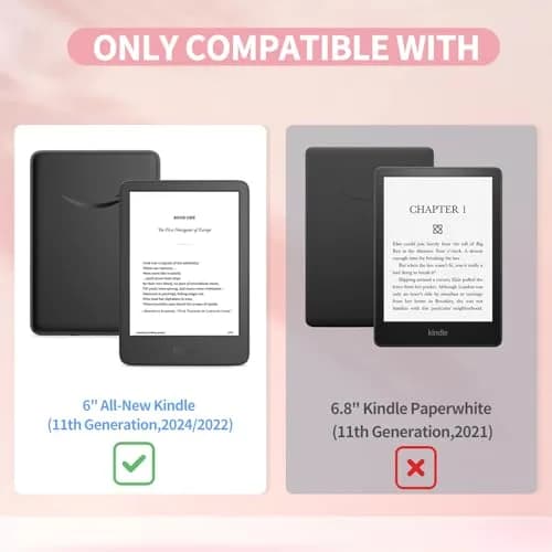 Sanyetral Case for All-New 6 inch Kindle (11th Gen, 2024/2022) | Auto Wake/Sleep & Shockproof thumbnail 2