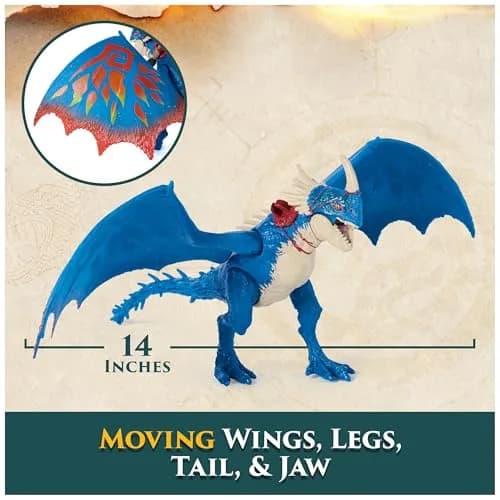DreamWorks Dragons Deadly Nadder & Astrid Action Figures Viking Rider Duo | 10-inch Dragon & 3-inch Viking for Kids 5-7 thumbnail 5