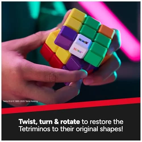 Rubik's Tetris Edition 3x3 Cube Shapeshifting Puzzle Game Brain Teaser | Educational Puzzle for Kids 3-6 thumbnail 5
