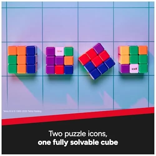 Rubik's Tetris Edition 3x3 Cube Shapeshifting Puzzle Game Brain Teaser | Educational Puzzle for Kids 3-6 thumbnail 3