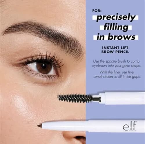 e.l.f. Instant Lift Brow Pencil, Neutral Brown, 0.012 oz (Pack of 2) | Shapes, Defines, Fills Brows with Precision Tip thumbnail 7