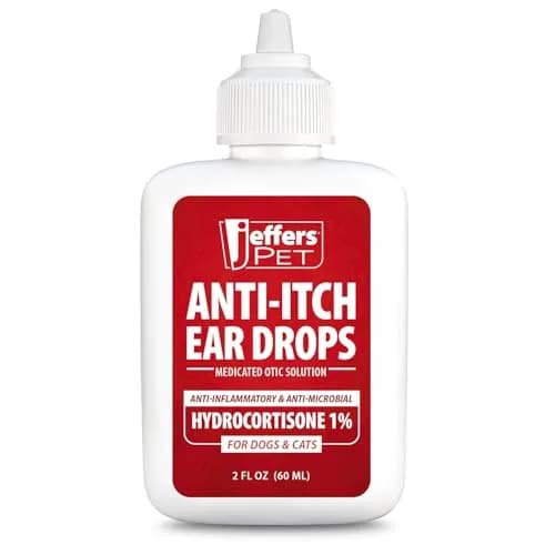 Jeffers Ear Flush & Anti-Itch Ear Drops Bundle for Dogs & Cats | Routine Ear Care Support with Ketoconazole & Hydrocortisone thumbnail 2