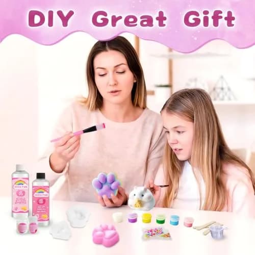 HOOLYUK Taba Toy Squishy Kit, DIY Squishy Making Kit 6.69 x 6.69 x 1.96 inches | Stress Relief Fun for Kids thumbnail 6