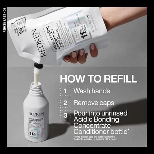 Redken Acidic Bonding Concentrate Conditioner – For Damaged Hair, Refill 500ml (16.9 Fl Oz) | Repairs Bonds & Protects Color thumbnail 6