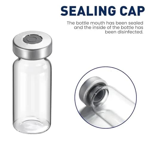 FURWEY 3ML Sterile Vials with Injection Ports, 20 Pack | Borosilicate Glass for Lab Use thumbnail 6