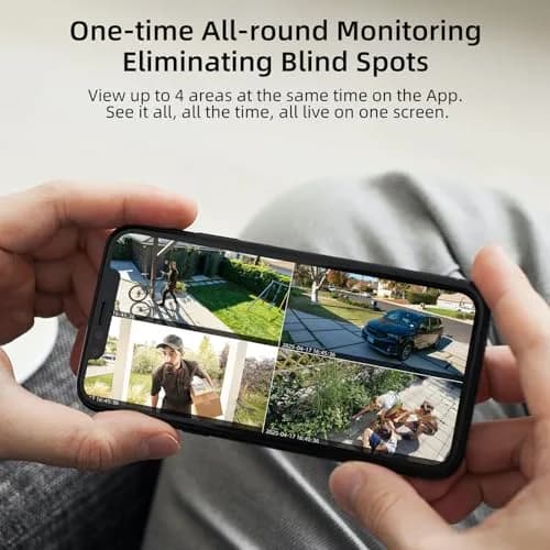 Camoon 2K Solar Security Camera Wireless Outdoor | 365-Day Uninterrupted Power with Built-in Solar Panel & 9600mAh Battery thumbnail 6