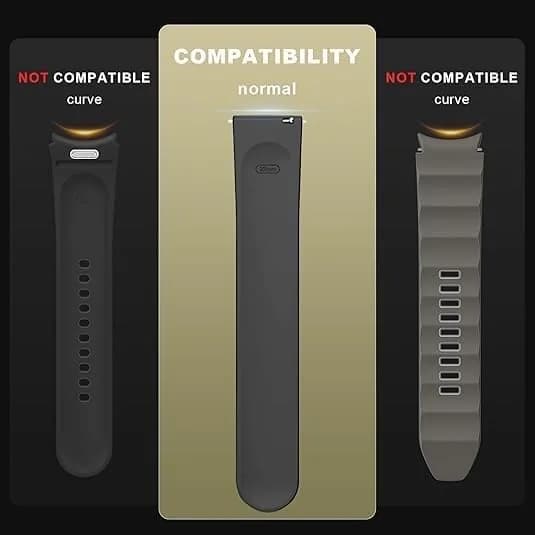 E ECSEM Stainless Steel Watch Band Connectors for Samsung Galaxy Watch 9/8/8 Classic 22mm | Pack of 2 Black Adapters thumbnail 9