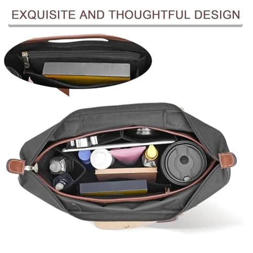 DOIAPUOS Felt Purse Organizer Insert for Longchamp Le Pliage L Bag | Large Felt Bag Insert for Women thumbnail 6