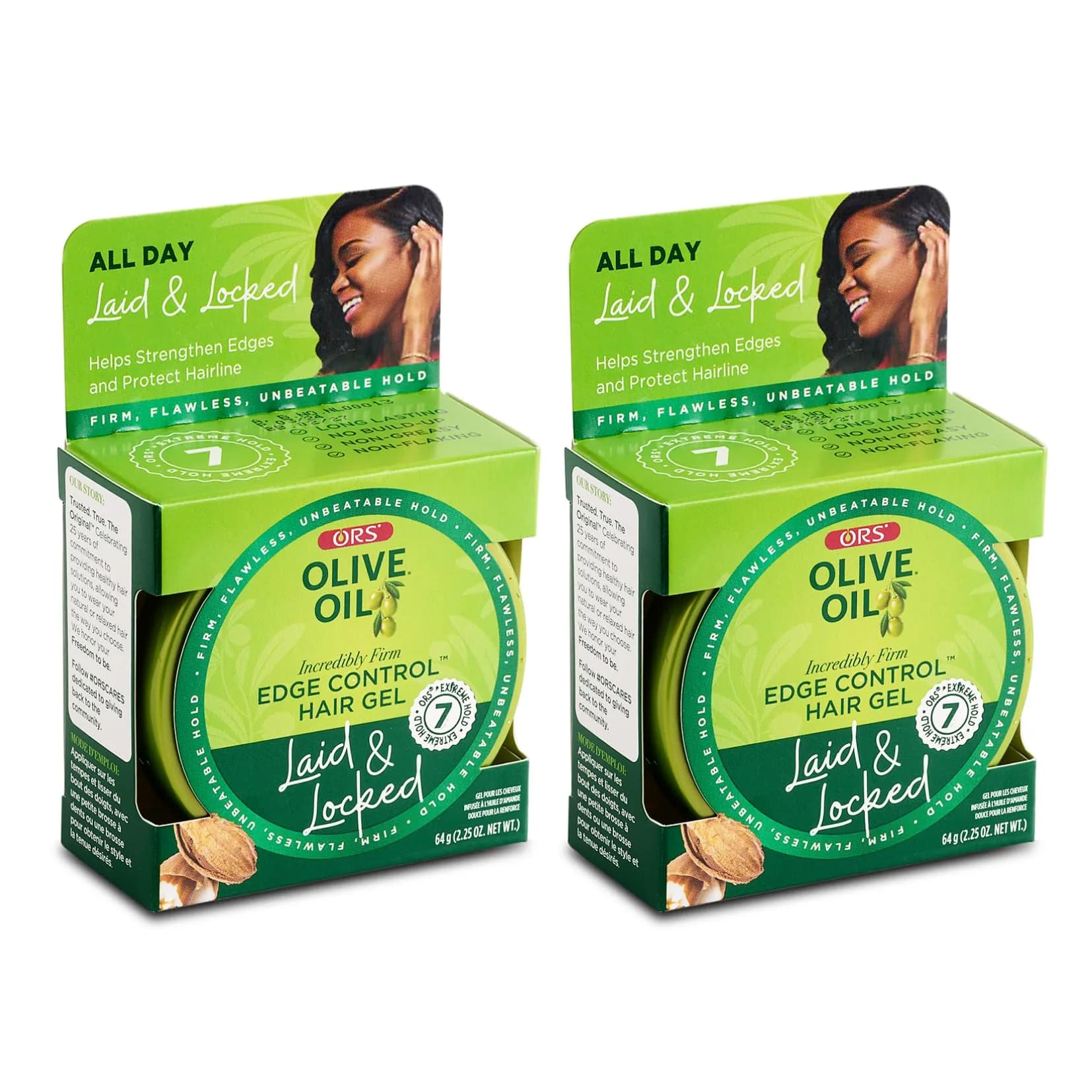 ORS Olive Oil Edge Control Hair Gel 128.7ml (4.5 oz) | Extra Hold for All Hair Textures - main product image