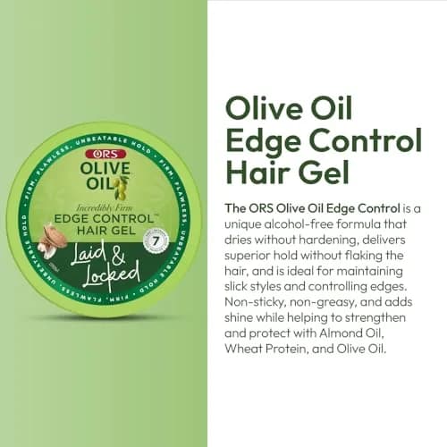 ORS Olive Oil Edge Control Hair Gel 128.7ml (4.5 oz) | Extra Hold for All Hair Textures thumbnail 4
