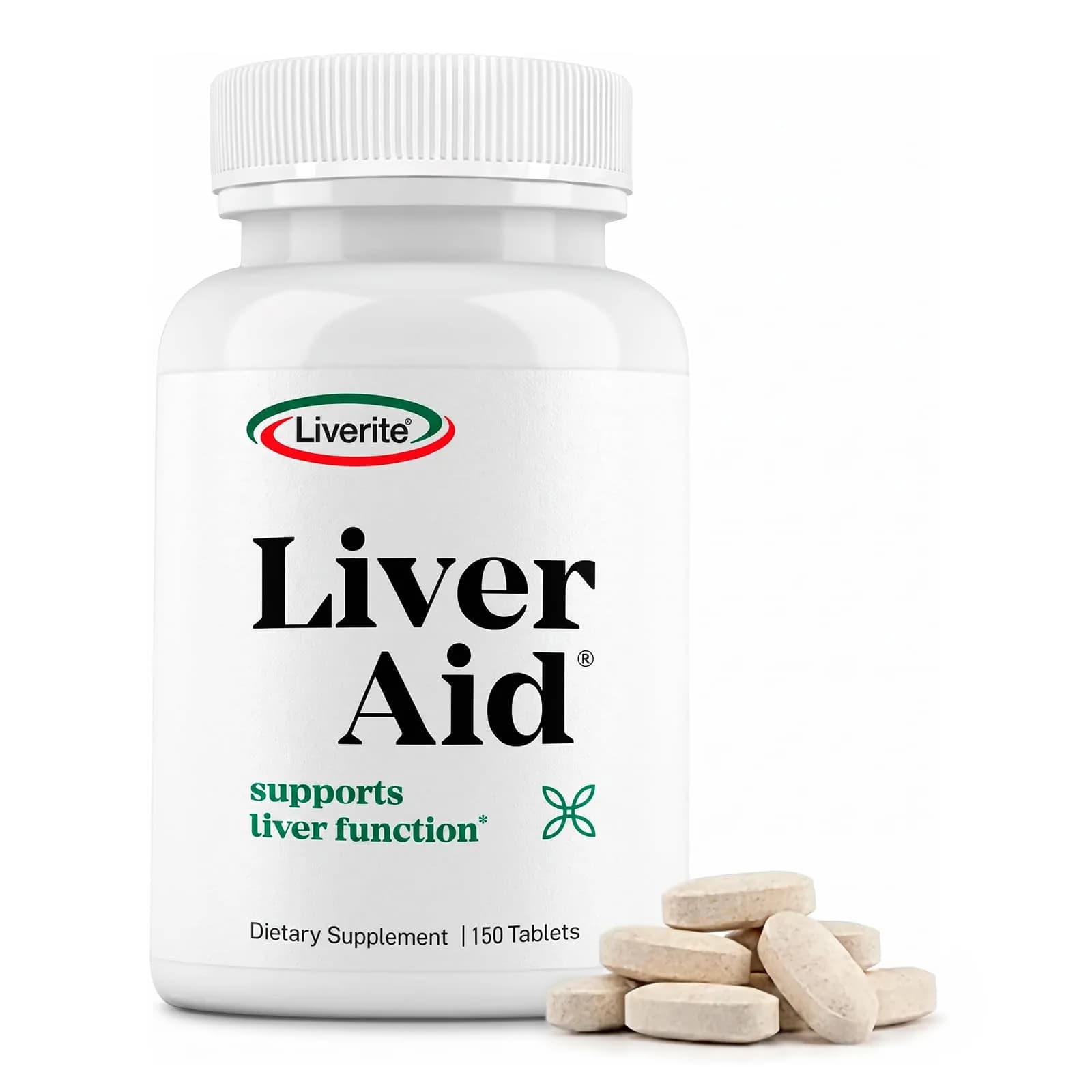 LIVERITE Liver Aid - Liver Support Supplement - 150 Tablets | Supports Liver Function & Energy