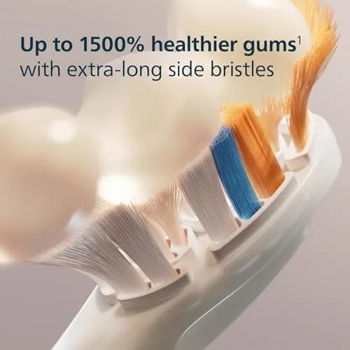 Philips Sonicare A3 All-in-One Brush Heads, 2-Pack, 6 Month Supply, White | 2000% More Plaque Removal thumbnail 5