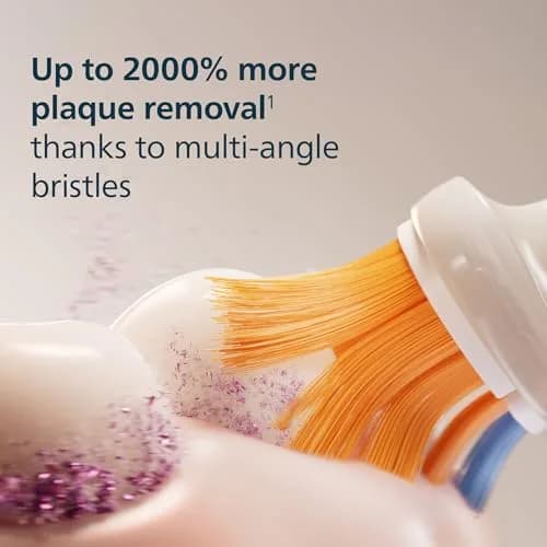 Philips Sonicare A3 All-in-One Brush Heads, 2-Pack, 6 Month Supply, White | 2000% More Plaque Removal thumbnail 3