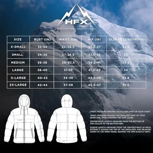 HFX Women's Stretch Puffer Jacket, Garnet, Medium | Active Warmth & Flexibility thumbnail 5
