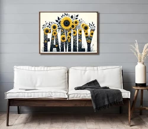 BYGFHLYW 5D Sunflower Diamond Painting Kit 30x40cm (12x16 inches) | Full Drill Art for Adults & Family thumbnail 2