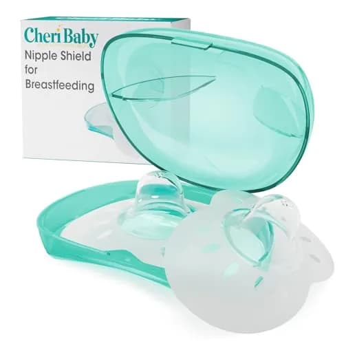 Cheri Baby Contact Nipple Shields S (17mm) | Food Grade Silicone for Latching & Flat Nipples thumbnail 1