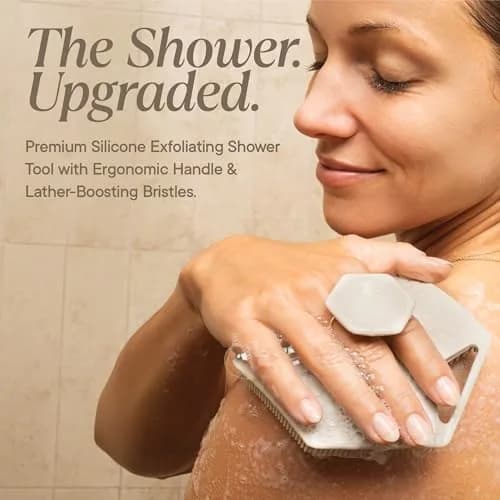 TOOLETRIES Silicone Body Scrubber 2.0 | Longer Bristles for Deep Cleaning & Exfoliation thumbnail 2