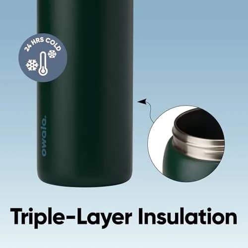 Owala FreeSip Insulated Stainless Steel Water Bottle 32 oz (946ml) Lost Signal | Keeps Cold 24 Hrs thumbnail 4