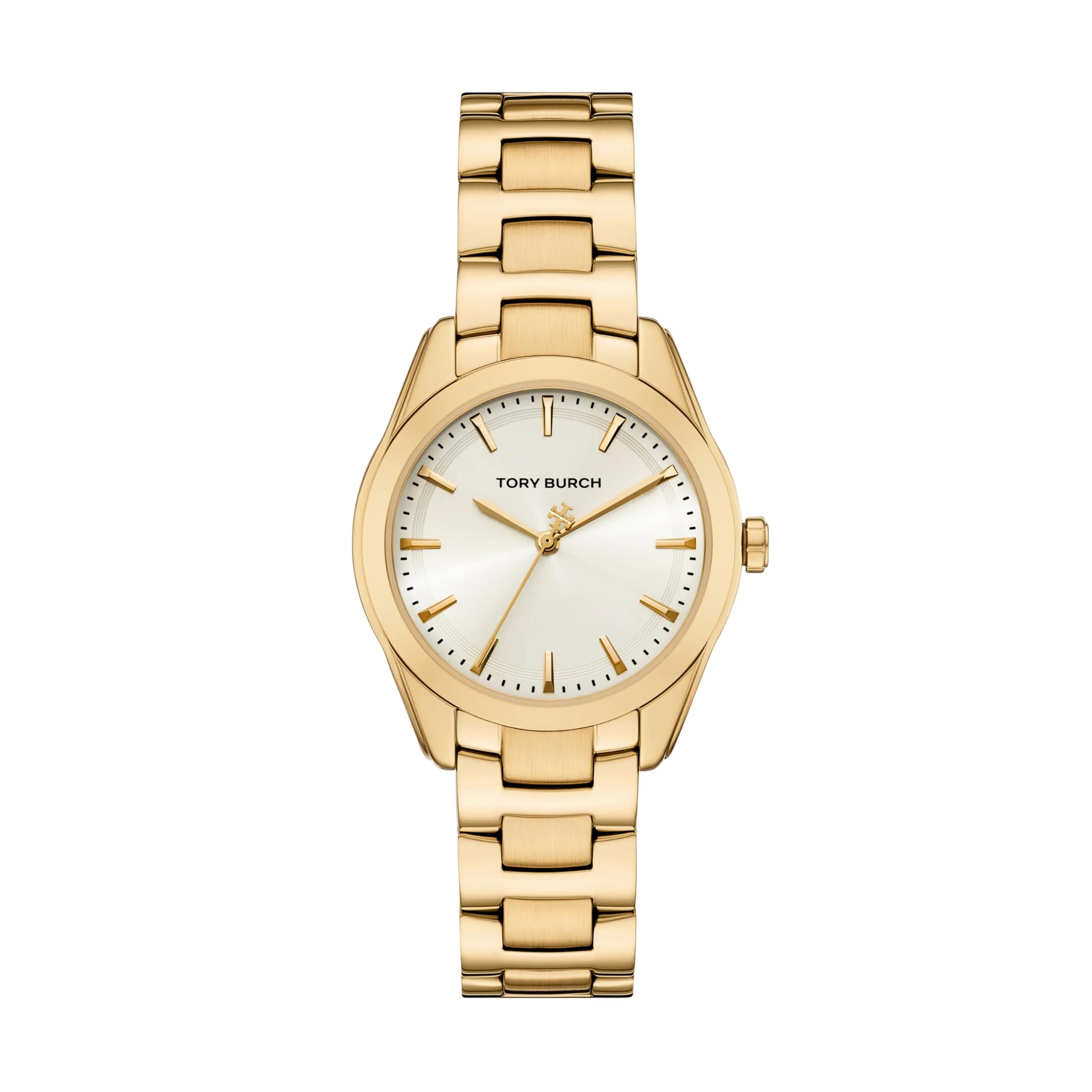 Tory Burch Women's Miller Two-Tone Stainless Steel Watch 34mm | Elegant, Versatile & Water-Resistant — Gold