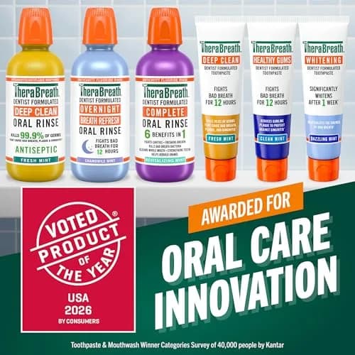 TheraBreath Deep Clean Toothpaste Fresh Mint 8 oz (227 g) | Kills Germs Causing Bad Breath, Plaque & Gingivitis thumbnail 6