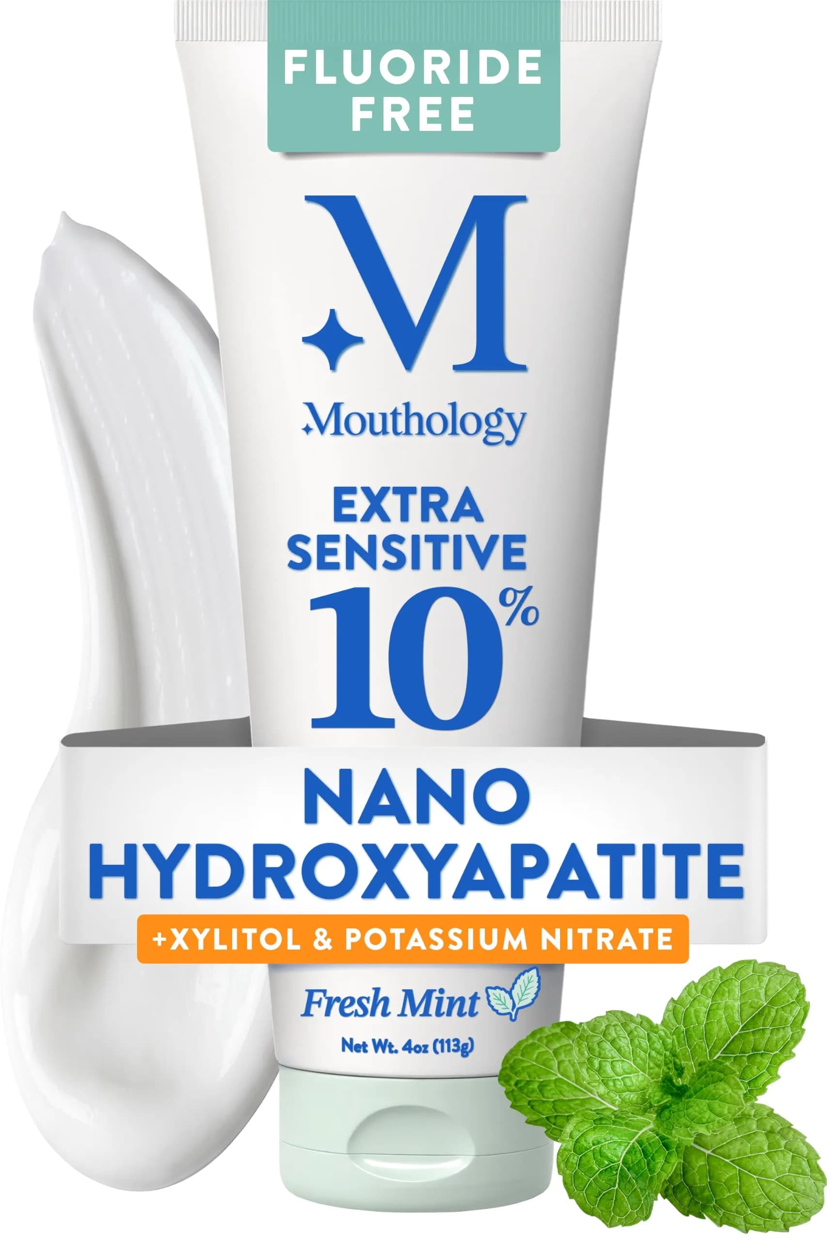 Mouthology 10% Nano Hydroxyapatite Toothpaste 118g (4 oz) | Dentist-Recommended Enamel Care — G. Extra Sensitive / 4 Ounce