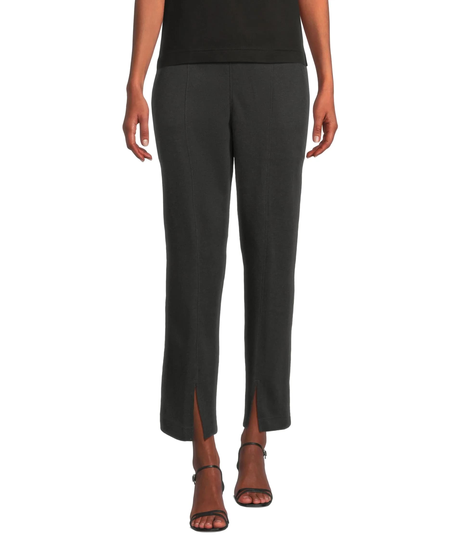 Pact Women's Airplane Tapered Leg Pants Charcoal Heather | Organic Cotton, Relaxed Fit, Ankle Length