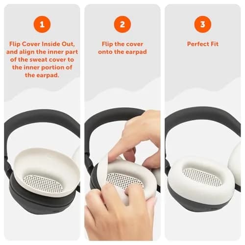WC SweatZ XM6 Silicone Sweat Covers for Sony WH-1000XM6 | Sweatproof, Washable & Durable thumbnail 5
