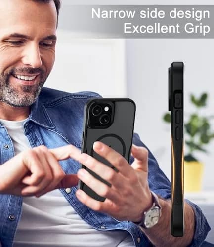 Diverbox iPhone 15 Case 6.1 inch | MagSafe Compatible, Matte Shockproof, Anti-Fingerprint, Pocket-Friendly thumbnail 7