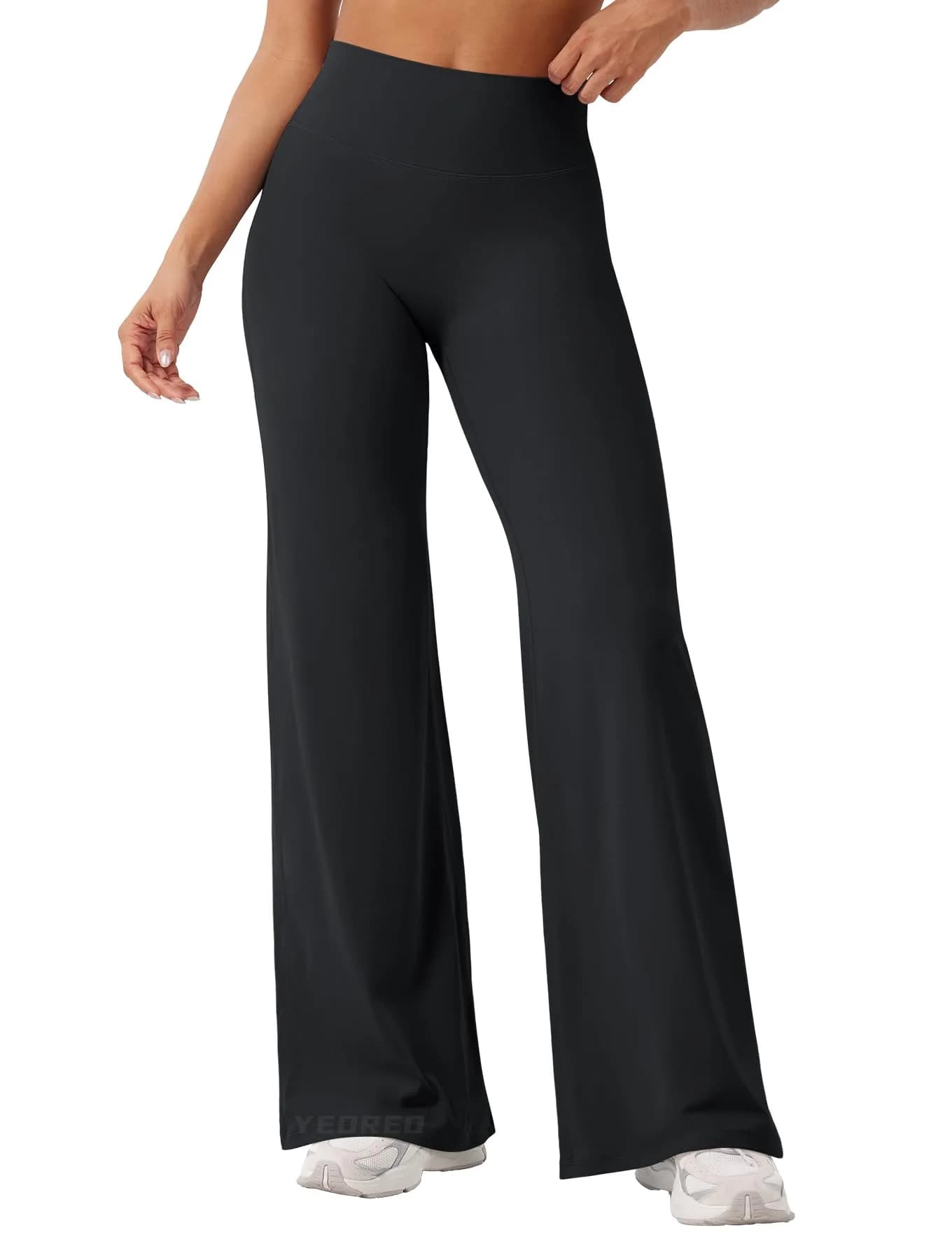 YEOREO Straight Leggings 31.5" Inseam Navy Blue XL | High Waisted Yoga Pants for Women — Black / 31.5" inseam / Large