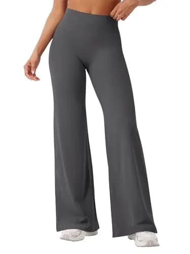 YEOREO Women's Straight Leggings 31.5" Inseam | High Waisted Yoga Pants for Gym & Lounging thumbnail 1