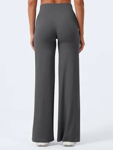 YEOREO Women's Straight Leggings 31.5" Inseam | High Waisted Yoga Pants for Gym & Lounging thumbnail 4