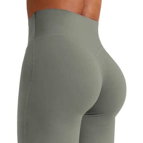 YEOREO Workout Womens Straight Leggings 31.5" High Rise Nylon Spandex | Flat Front, Butt Lifting Fit thumbnail 6
