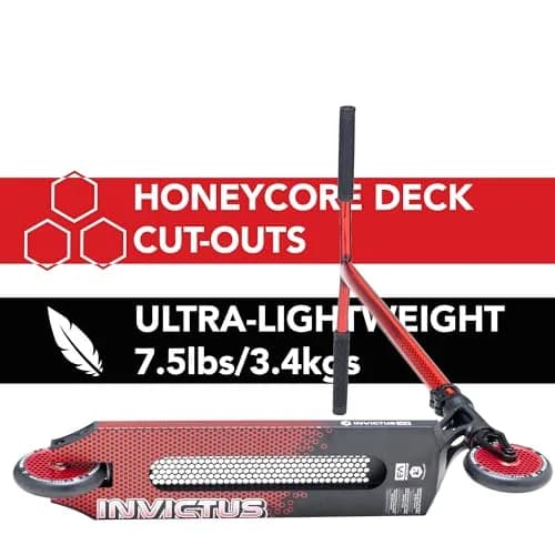 Root Industries Invictus Complete Pro Scooter – 120mm Honeycore Wheels, Chromolite Bars, HIC Compression & Cut-Out Deck (Burnt Red) | Lightweight & Durable thumbnail 3