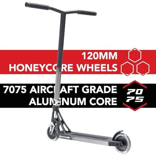 Root Industries Invictus Complete Pro Scooter – 120mm Honeycore Wheels, Chromolite Bars, HIC Compression & Cut-Out Deck (Black (2025)) | Lightweight & Durable thumbnail 4