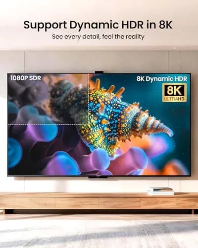 Silkland 8K HDMI 2.1 Cable 10ft (3.05m) | Ultra High-Speed 48Gbps, ARC/eARC, 120Hz thumbnail 5