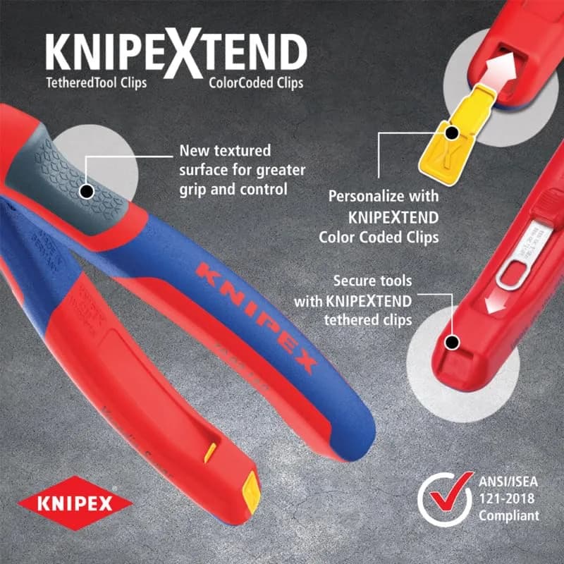 KNIPEX Tools 82 02 150 SBA TwinGrip Pliers, 15.25cm | Heavy-Duty Grip for Stripped Screws thumbnail 5
