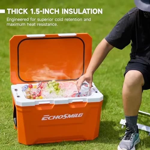 EchoSmile 35 Quart Insulated Cooler | Large Capacity, Durable & Portable (70-120 chars) thumbnail 7