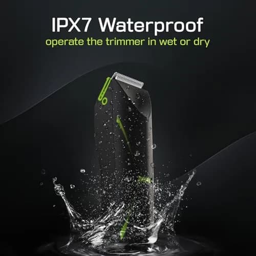 Brightman Body Hair Trimmer for Men 8,000 RPM Waterproof Ceramic Blade Rechargeable Wet/Dry | Manscaping Tool thumbnail 5