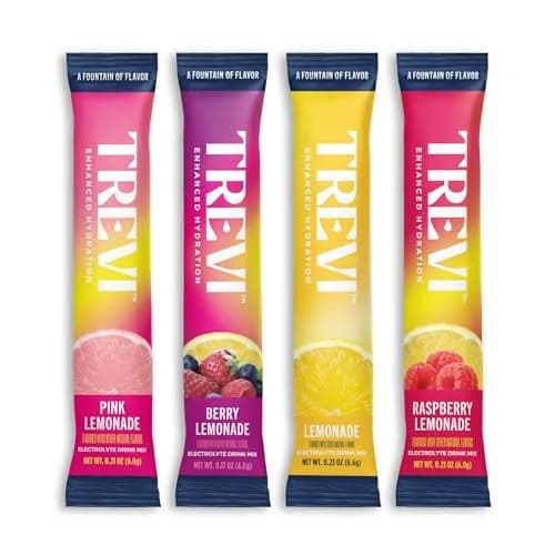 TREVI Electrolytes Powder Packets Variety Pack: Lemonade 28 Servings | Hydrating Sugar-Free Drink Mix with Vitamins & Minerals thumbnail 1