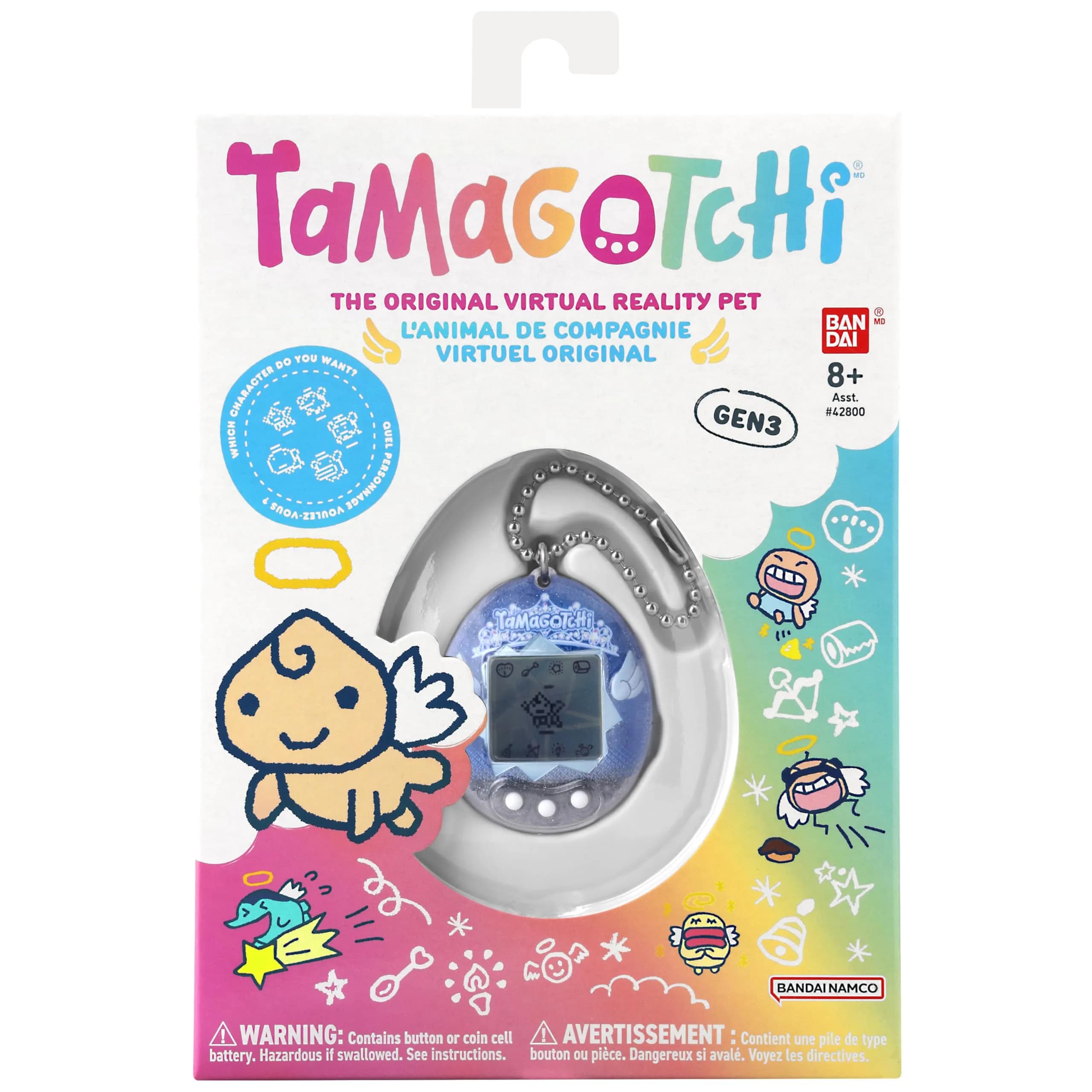 Tamagotchi Original Angel Tiara Electronic Pet | Fun Nostalgic Toy for Kids 8+ thumbnail 3