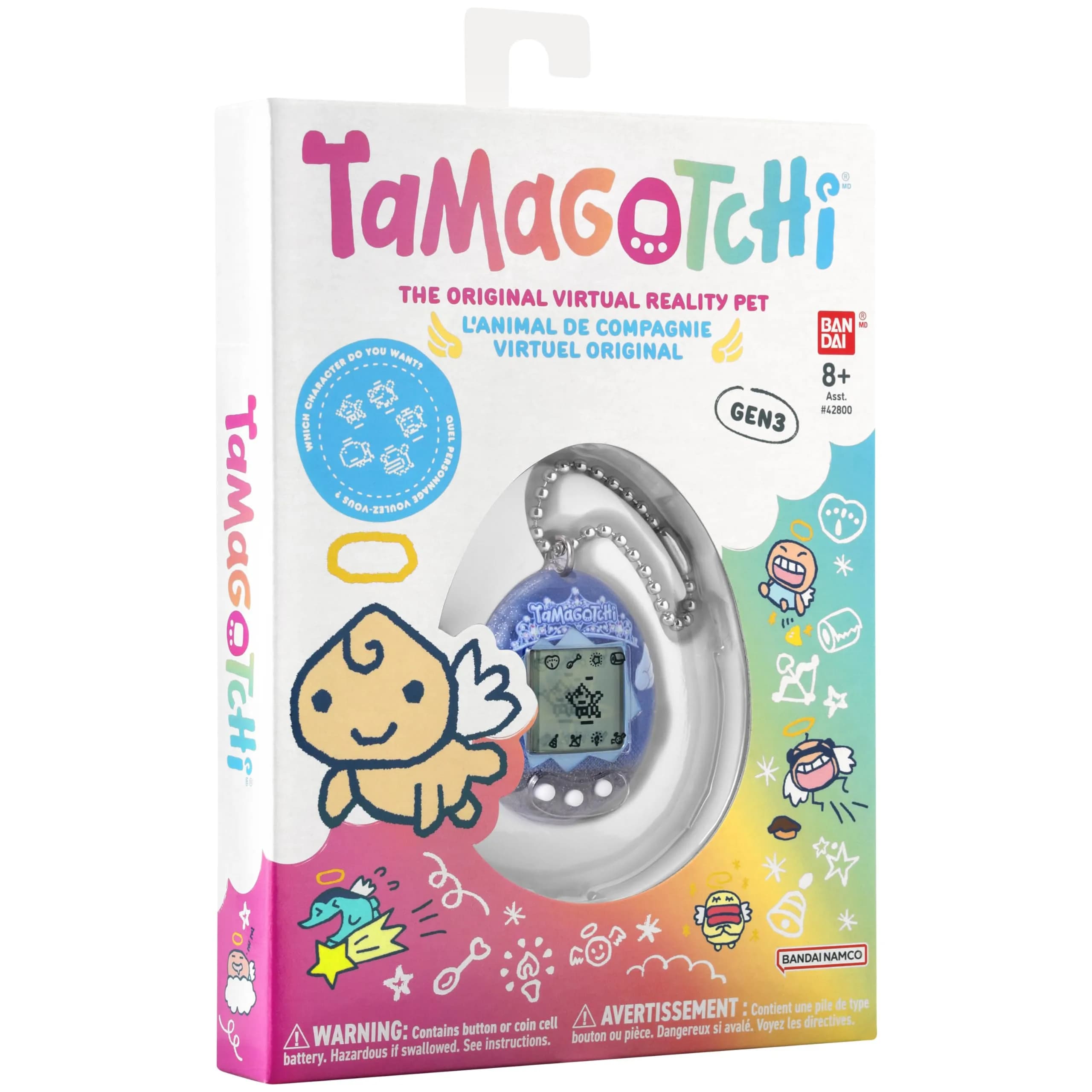 Tamagotchi Original Angel Tiara Electronic Pet | Fun Nostalgic Toy for Kids 8+ thumbnail 5