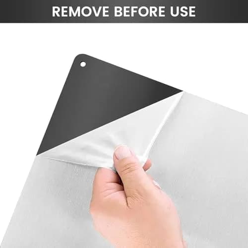 VENFAN 35.4" x 24" Black Stainless Steel Backsplash Panel | Protects Kitchen Walls from Grease & Stains thumbnail 3