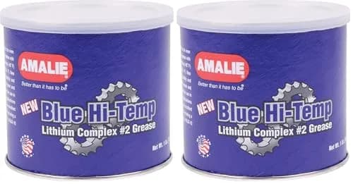 Amalie Blue Grade-2 High Temperature Lithium Complex Grease 0.45 kg (1 lb) Pack of 2 | Extreme Pressure Protection thumbnail 1