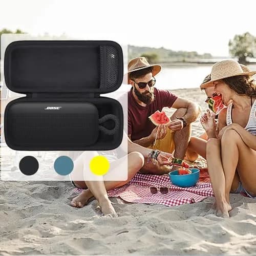 khanka Travel Case for Bose SoundLink Plus Portable Bluetooth Speaker, Black | Custom Fit, Waterproof, Shockproof thumbnail 8