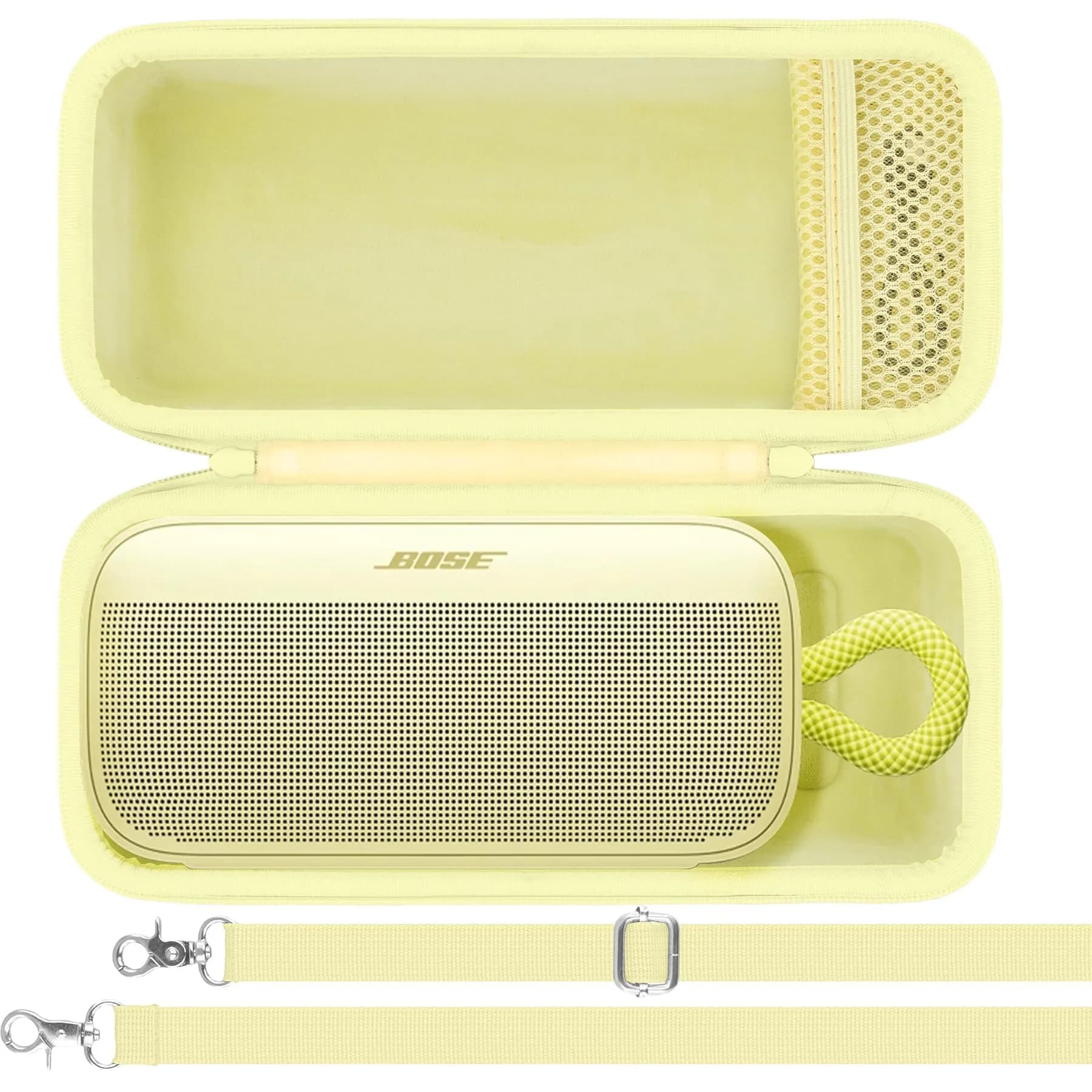 khanka Hard Case for Bose SoundLink Plus Portable Bluetooth Speaker, Blue | Protects Against Water, Shock, and Dust — Citrus Yellow